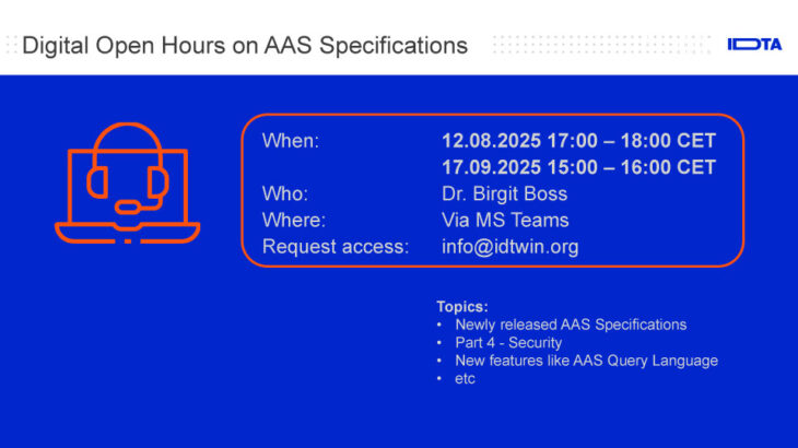 Digital Open Hours on AAS Specifications
